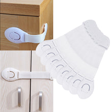 Load image into Gallery viewer, 10Pcs Baby Cabinet Locks Strap Drawer Lock Child Anti Opening Refrigerator Lock Home Baby Anti Pinch Safety Protection Buckle