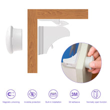 Load image into Gallery viewer, Magnetic Children Safety Lock Built-in Invisible Punch Free Drawer Cabinet Door Lock Kids Security Drawer Anti-opening Latch Baby Protection