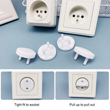 Load image into Gallery viewer, EU Plug Electrical Safety Socket Cover Baby Child Safety Guard Electric Shock Hole Plugs Protector Anti Electric Rotate Outlet Protectors