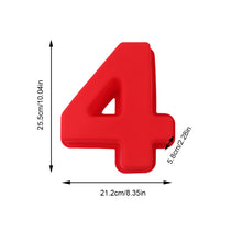 Load image into Gallery viewer, 10 Inch 0-9 Numbers Cake Mold Cake Decorating Tools Silicone Cake Pan Number Cake Molds DIY Birthday Cake Pastry Bakery Accessories