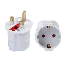 Load image into Gallery viewer, Universal CE Rohs European EU to US UK Plug Adapter Travel Converter Middle East Malaysia United Kingdom