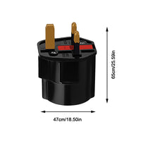 Load image into Gallery viewer, Universal CE Rohs European EU to US UK Plug Adapter Travel Converter Middle East Malaysia United Kingdom