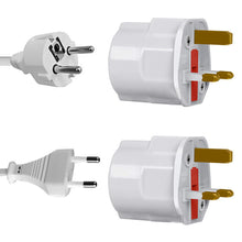 Load image into Gallery viewer, Universal CE Rohs European EU to US UK Plug Adapter Travel Converter Middle East Malaysia United Kingdom