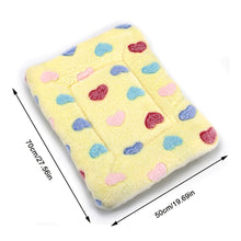 Load image into Gallery viewer, Pet Warm Fleece Mat Small Large Paw Print Cat Dog Puppy Soft Blanket Bed Pillow Cushion