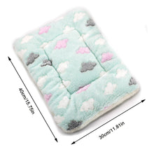 Load image into Gallery viewer, Pet Warm Fleece Mat Small Large Paw Print Cat Dog Puppy Soft Blanket Bed Pillow Cushion