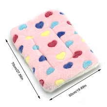 Load image into Gallery viewer, Pet Warm Fleece Mat Small Large Paw Print Cat Dog Puppy Soft Blanket Bed Pillow Cushion