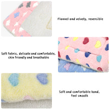 Load image into Gallery viewer, Pet Warm Fleece Mat Small Large Paw Print Cat Dog Puppy Soft Blanket Bed Pillow Cushion