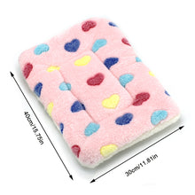 Load image into Gallery viewer, Pet Warm Fleece Mat Small Large Paw Print Cat Dog Puppy Soft Blanket Bed Pillow Cushion