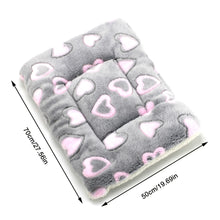 Load image into Gallery viewer, Pet Warm Fleece Mat Small Large Paw Print Cat Dog Puppy Soft Blanket Bed Pillow Cushion