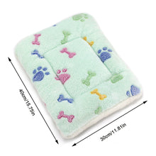 Load image into Gallery viewer, Pet Warm Fleece Mat Small Large Paw Print Cat Dog Puppy Soft Blanket Bed Pillow Cushion