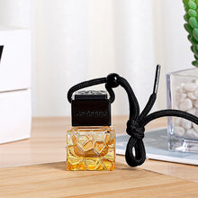 Load image into Gallery viewer, 8ml/10ml Car Air Freshener Oil Empty Bottle Car Air Freshener Decoration Perfume Hanging Glass Essential Oil Bottle with Black Caps Accessories