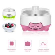 Load image into Gallery viewer, 1.2L Mini Automatic Yogurt Maker Machine with Constant Temperature Household DIY Yogurt Tools Kitchen Appliances Stainless Steel Tank