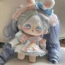 Load image into Gallery viewer, Ponytail Cotton Doll Chemical Fiber Wig Chemical Fiber Clamping BJD SD Doll Hair 20cm Purple Doll Long Curly Hair Ponytail