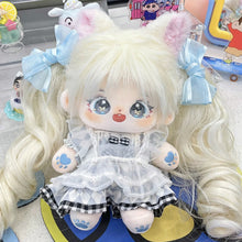 Load image into Gallery viewer, Ponytail Cotton Doll Chemical Fiber Wig Chemical Fiber Clamping BJD SD Doll Hair 20cm Purple Doll Long Curly Hair Ponytail