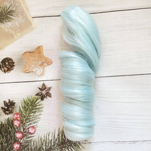 Load image into Gallery viewer, Ponytail Cotton Doll Chemical Fiber Wig Chemical Fiber Clamping BJD SD Doll Hair 20cm Purple Doll Long Curly Hair Ponytail