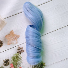 Load image into Gallery viewer, Ponytail Cotton Doll Chemical Fiber Wig Chemical Fiber Clamping BJD SD Doll Hair 20cm Purple Doll Long Curly Hair Ponytail