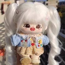 Load image into Gallery viewer, Ponytail Cotton Doll Chemical Fiber Wig Chemical Fiber Clamping BJD SD Doll Hair 20cm Purple Doll Long Curly Hair Ponytail