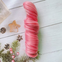 Load image into Gallery viewer, Ponytail Cotton Doll Chemical Fiber Wig Chemical Fiber Clamping BJD SD Doll Hair 20cm Purple Doll Long Curly Hair Ponytail