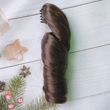 Load image into Gallery viewer, Ponytail Cotton Doll Chemical Fiber Wig Chemical Fiber Clamping BJD SD Doll Hair 20cm Purple Doll Long Curly Hair Ponytail