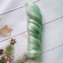Load image into Gallery viewer, Ponytail Cotton Doll Chemical Fiber Wig Chemical Fiber Clamping BJD SD Doll Hair 20cm Purple Doll Long Curly Hair Ponytail