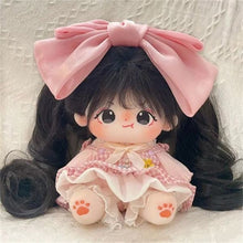 Load image into Gallery viewer, Ponytail Cotton Doll Chemical Fiber Wig Chemical Fiber Clamping BJD SD Doll Hair 20cm Purple Doll Long Curly Hair Ponytail