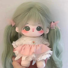Load image into Gallery viewer, Ponytail Cotton Doll Chemical Fiber Wig Chemical Fiber Clamping BJD SD Doll Hair 20cm Purple Doll Long Curly Hair Ponytail