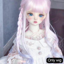 Load image into Gallery viewer, 1/6 BJD Dolls Short Long Hair High Temperature Fiber Soft Silk Doll Wig Colorful Wig Multi-color Doll's Accessories
