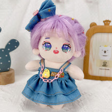 Load image into Gallery viewer, 20CM Cotton Doll Rompers Cartoon Plush Doll Replacement Outfit Playing House Accessories Mini Clothes