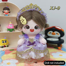 Load image into Gallery viewer, 20CM Cotton Doll Rompers Cartoon Plush Doll Replacement Outfit Playing House Accessories Mini Clothes