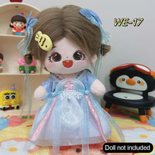 Load image into Gallery viewer, 20CM Cotton Doll Rompers Cartoon Plush Doll Replacement Outfit Playing House Accessories Mini Clothes