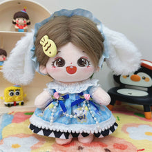 Load image into Gallery viewer, 20CM Cotton Doll Rompers Cartoon Plush Doll Replacement Outfit Playing House Accessories Mini Clothes