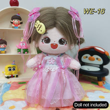 Load image into Gallery viewer, 20CM Cotton Doll Rompers Cartoon Plush Doll Replacement Outfit Playing House Accessories Mini Clothes