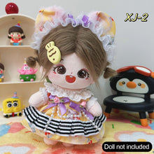 Load image into Gallery viewer, 20CM Cotton Doll Rompers Cartoon Plush Doll Replacement Outfit Playing House Accessories Mini Clothes