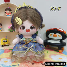 Load image into Gallery viewer, 20CM Cotton Doll Rompers Cartoon Plush Doll Replacement Outfit Playing House Accessories Mini Clothes