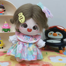 Load image into Gallery viewer, 20CM Cotton Doll Rompers Cartoon Plush Doll Replacement Outfit Playing House Accessories Mini Clothes