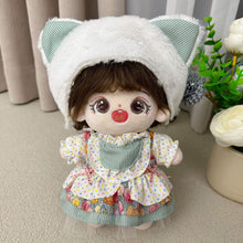 Load image into Gallery viewer, 20CM Cotton Doll Rompers Cartoon Plush Doll Replacement Outfit Playing House Accessories Mini Clothes