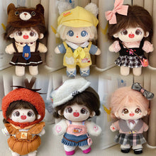 Load image into Gallery viewer, 20CM Cotton Doll Rompers Cartoon Plush Doll Replacement Outfit Playing House Accessories Mini Clothes