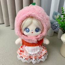 Load image into Gallery viewer, 20CM Cotton Doll Rompers Cartoon Plush Doll Replacement Outfit Playing House Accessories Mini Clothes