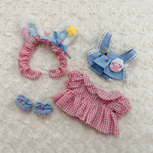 Load image into Gallery viewer, 20CM Cotton Doll Rompers Cartoon Plush Doll Replacement Outfit Playing House Accessories Mini Clothes