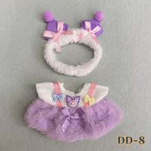 Load image into Gallery viewer, 20CM Cotton Doll Rompers Cartoon Plush Doll Replacement Outfit Dress Playing House Accessories Mini Clothes