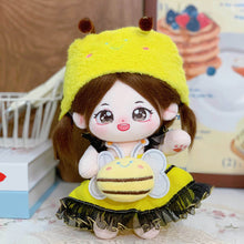 Load image into Gallery viewer, 20CM Cotton Doll Rompers Cartoon Plush Doll Replacement Outfit Dress Playing House Accessories Mini Clothes