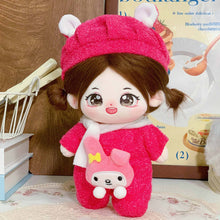 Load image into Gallery viewer, 20CM Cotton Doll Rompers Cartoon Plush Doll Replacement Outfit Dress Playing House Accessories Mini Clothes