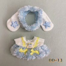 Load image into Gallery viewer, 20CM Cotton Doll Rompers Cartoon Plush Doll Replacement Outfit Dress Playing House Accessories Mini Clothes