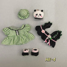 Load image into Gallery viewer, 20CM Cotton Doll Rompers Cartoon Plush Doll Replacement Outfit Dress Playing House Accessories Mini Clothes