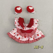 Load image into Gallery viewer, 20CM Cotton Doll Rompers Cartoon Plush Doll Replacement Outfit Dress Playing House Accessories Mini Clothes