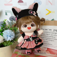 Load image into Gallery viewer, 20CM Cotton Doll Rompers Cartoon Plush Doll Replacement Outfit Playing House Accessories Mini Clothes