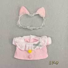 Load image into Gallery viewer, 20CM Cotton Doll Rompers Cartoon Plush Doll Replacement Outfit Playing House Accessories Mini Clothes