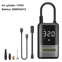 Load image into Gallery viewer, 150PSI Car Inflator Air Pump Portable Self Propelled Electric Air Compressor Pump Tire Handheld Wireless Digital Display Pump and Charger for Phone