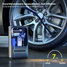 Load image into Gallery viewer, 150PSI Car Inflator Air Pump Portable Self Propelled Electric Air Compressor Pump Tire Handheld Wireless Digital Display Pump and Charger for Phone
