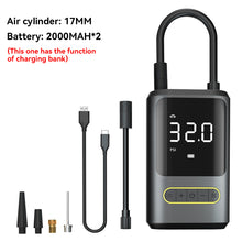 Load image into Gallery viewer, 150PSI Car Inflator Air Pump Portable Self Propelled Electric Air Compressor Pump Tire Handheld Wireless Digital Display Pump and Charger for Phone